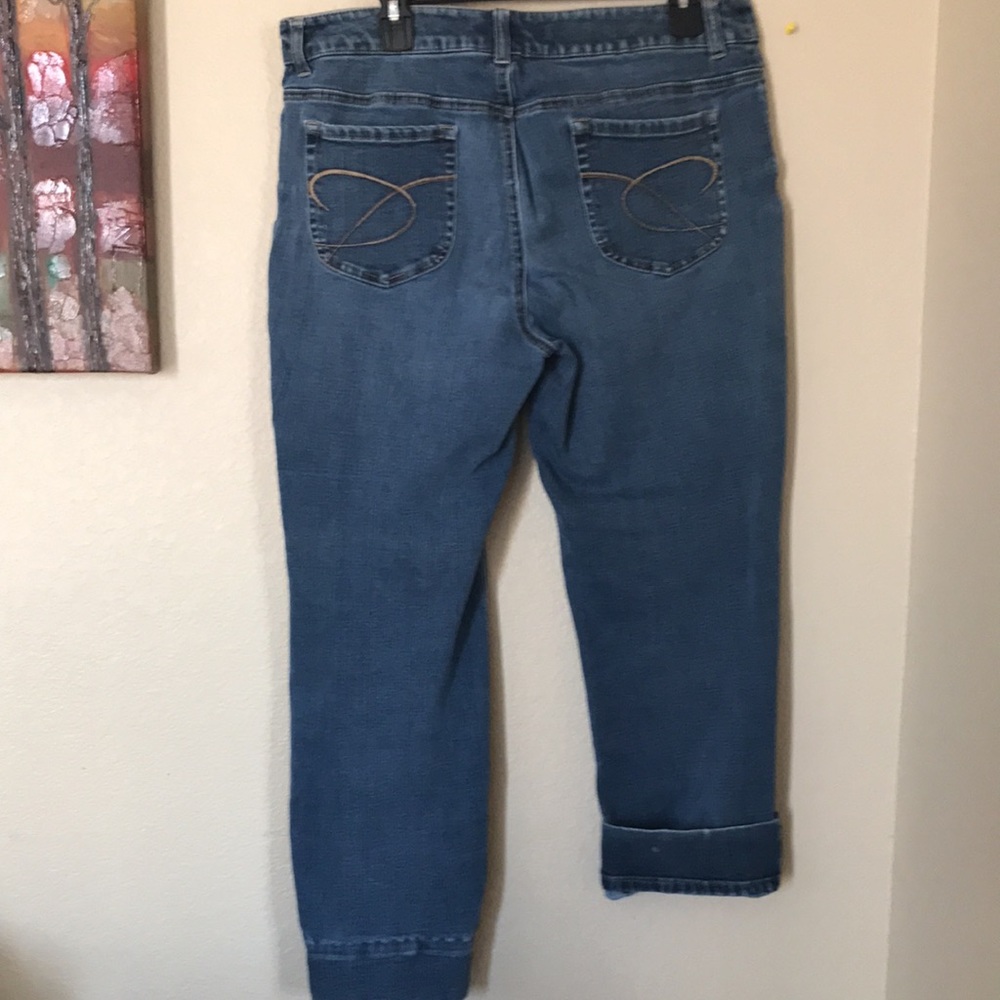 Chico's Platinum Denim Jeans size 2 (12/L) - Picture 4 of 6